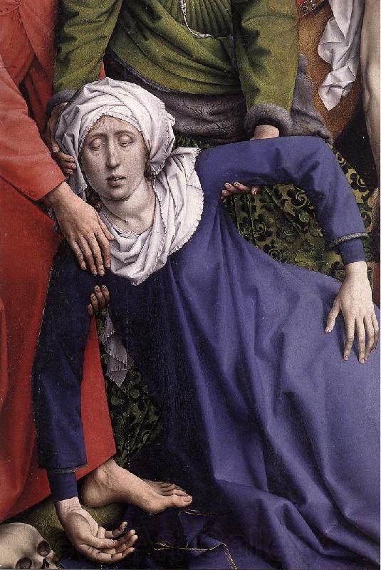 WEYDEN, Rogier van der Deposition (detail) France oil painting art